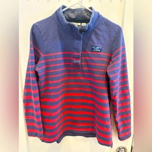 L.L.Bean vintage rugby stripe Henley, size M